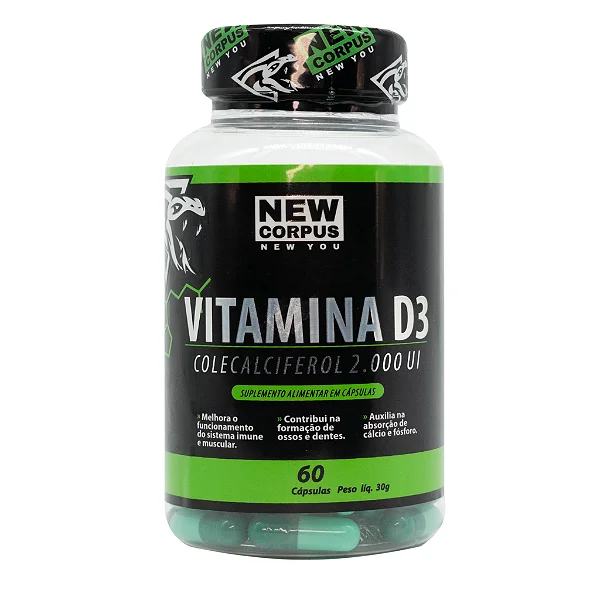VITAMINA D3 - 60 CAPSULAS