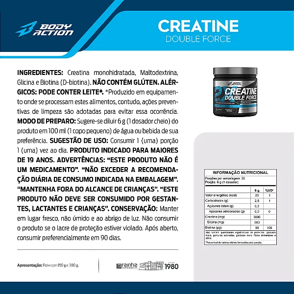 Creatina Double Force 300g