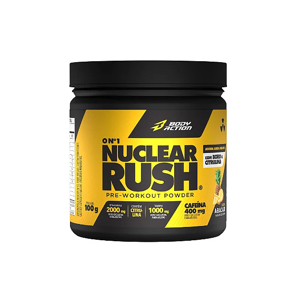 Pré-Treino Nuclear Rush 100g Abacaxi | Bodyaction