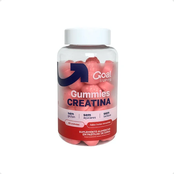 Gummies Creatina - Sabor Frutas Vermelhas - 60 Unidades