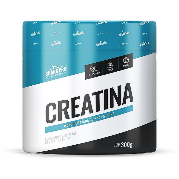 Creatina Monohidratada - 300g Natural - Shark Pro