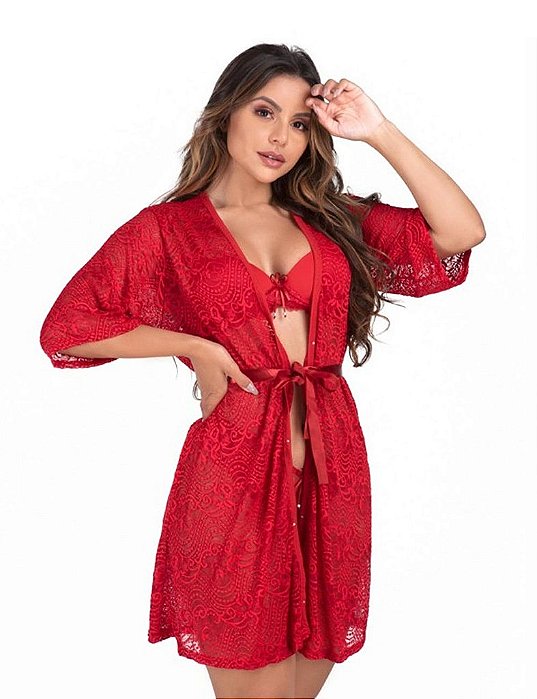 Robe de renda vazada – Bruna