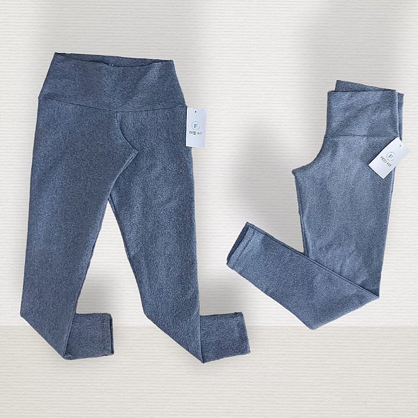 Calça Legging Mescla Cinza