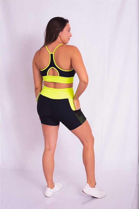 Top Neon Com Recorte Nadador