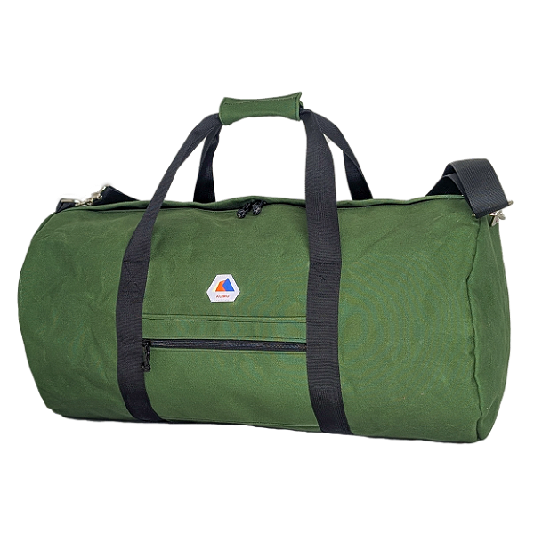 Duffel 40L - Verde e laranja