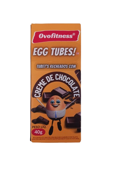 Egg Tubes Wifer - Tubinhos de Cocolate