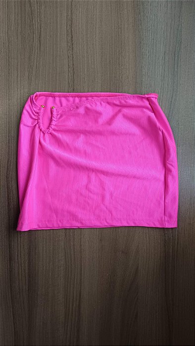 BQSS36002 - Saia Rosa Poliamida Canelada