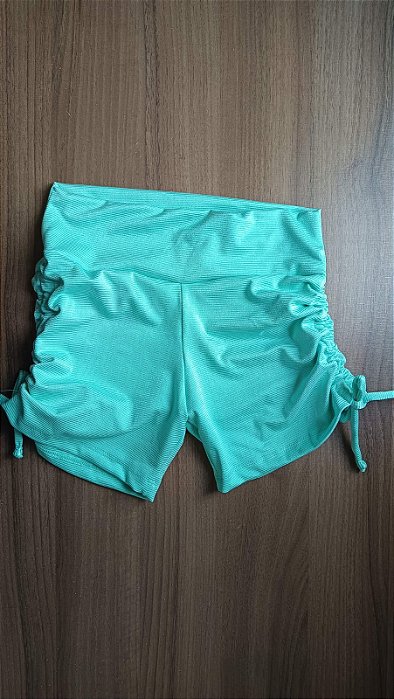 SH37003 - SHORT AVULSO Poliamida Canelado com ajuste lateral - Verde