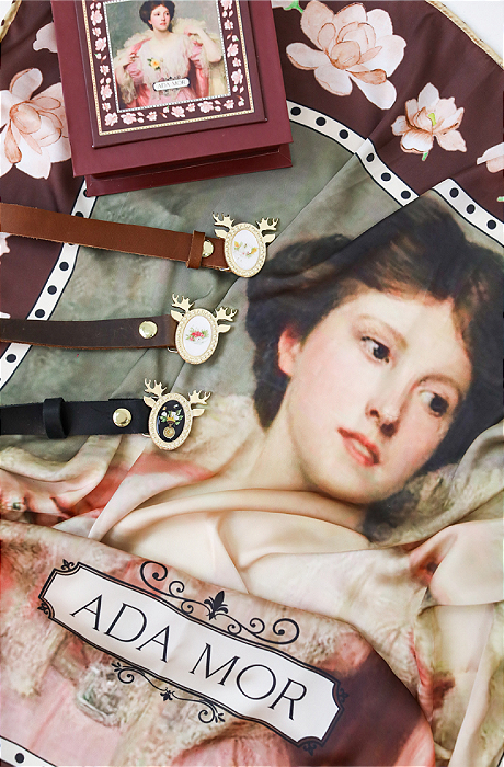 Cinto Cervo com Três (3) Fivelas