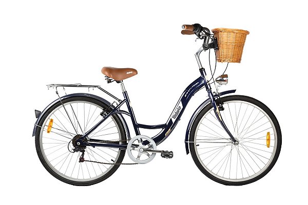 Bicicleta Mobele Alloy City 26 7V Azul Petróleo