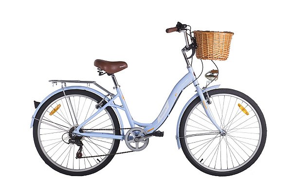 Bicicleta Mobele Alloy City 26 7V Azul Claro