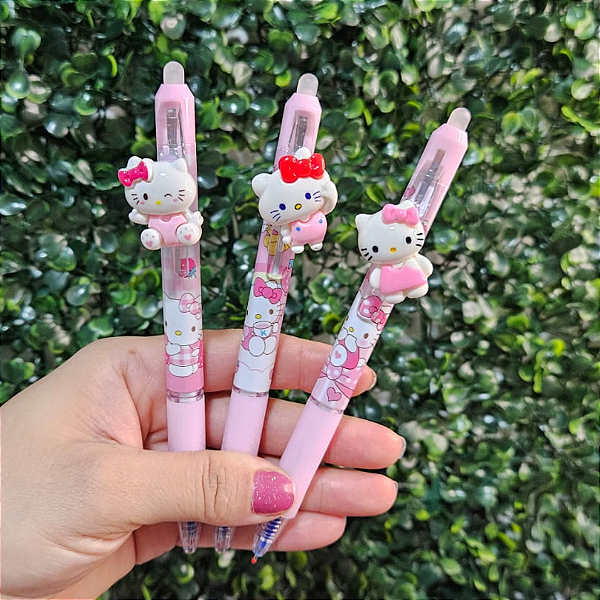 Caneta click apagável Hello Kitty