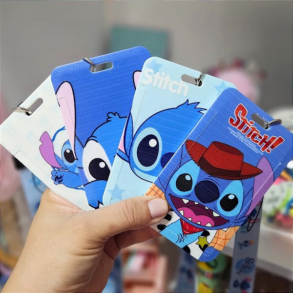 Porta Crachá com Cordão Stitch
