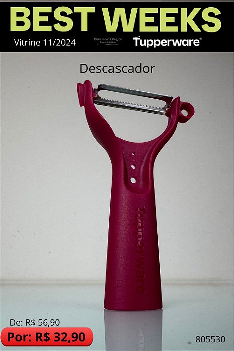 Tupperware Descascador Geração II Cor Vinho