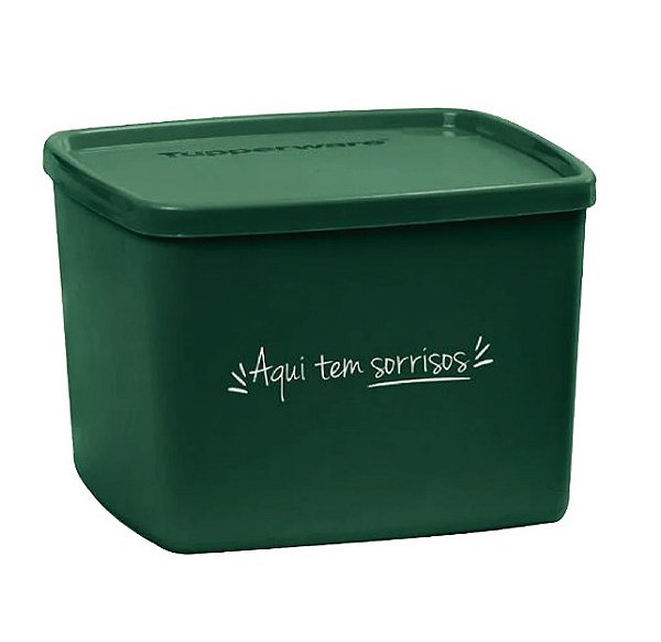 Tupperware Jeitoso 800ml Aqui Tem Sorrisos Verde