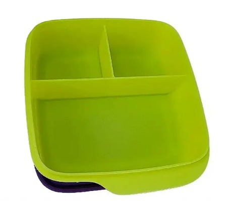 Tupperware Basic Line com Divisórias verde limão/Preta  550ml