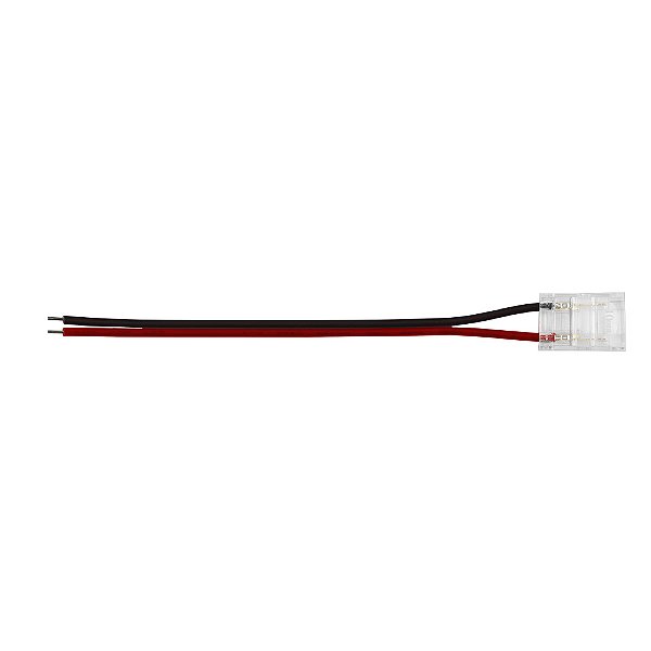 Conector com Cabo para Instalação de Fitas LED - 08mm - 10 unidades