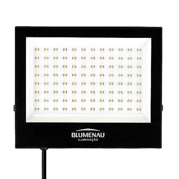 Refletor LED Play 100W IP66 | Alumínio Preto | 6.500K – Bivolt