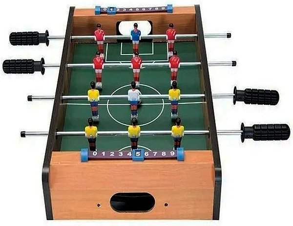 PEBOLIM - Totó - Futebol de Mesa Portátil 12 Jogadores