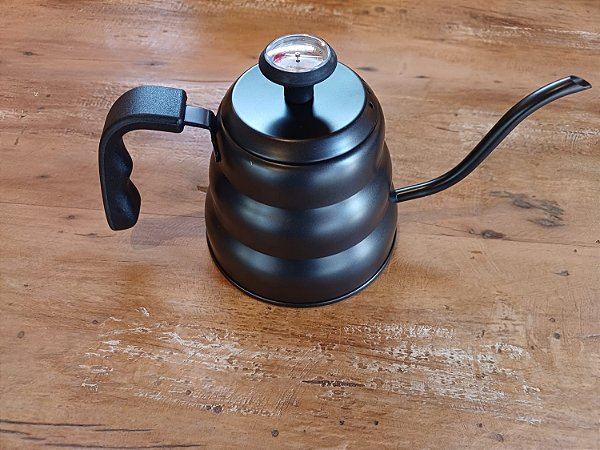 Chaleira bico de ganso com termômetro