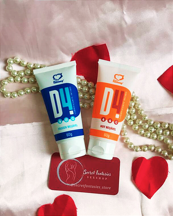 D4 Gel Lubrificante Funcional Beijável 60g