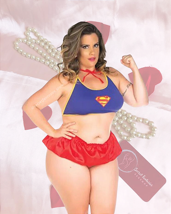 Mini Fantasia Super Girl Plus Size