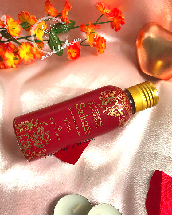 Óleo Corporal Aromático para Massagem Sedução 120ml