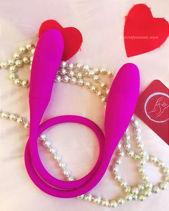 Vibrador Duas Pontas Dedilhada 7 Vibrações Snaky Vibe
