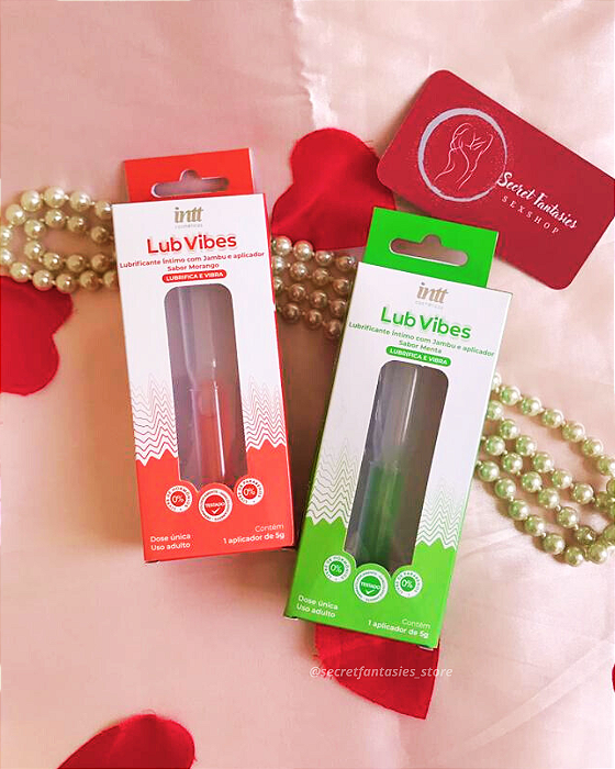 Lub Vibes Lubrificante Íntimo Beijável e Vibrante com Aplicador 5ml