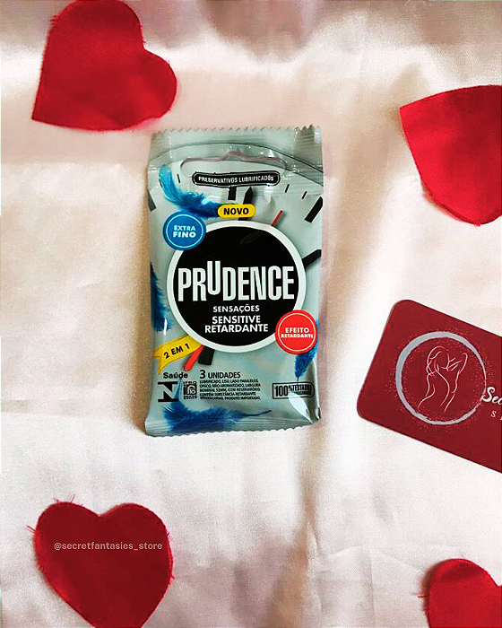PRESERVATIVO SENSITIVE RETARDANTE COM 03 UNIDADES - PRUDENCE
