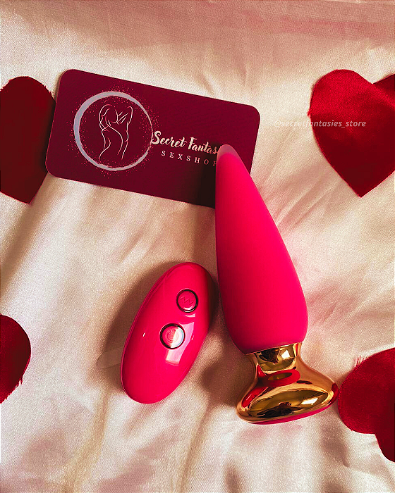 Plug Anal Vibrador Katy com Controle Remoto