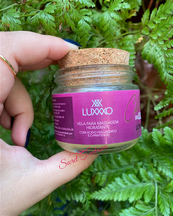 Vela Chama de Luxo LoveLux Para Massagem Aromática Com Ácido Hialurônico e D-Pantenol – 30g