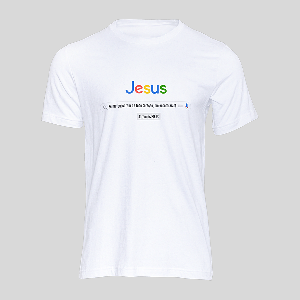 Camiseta T-shirt Masculina Buscador de Jesus [Google] Cristã Gospel