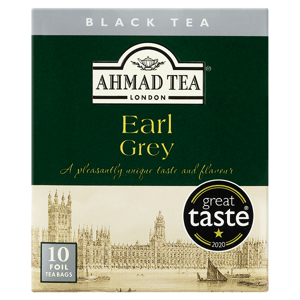 Chá Preto Earl Grey Ahmad Tea London Caixa 20g 10 Unidades