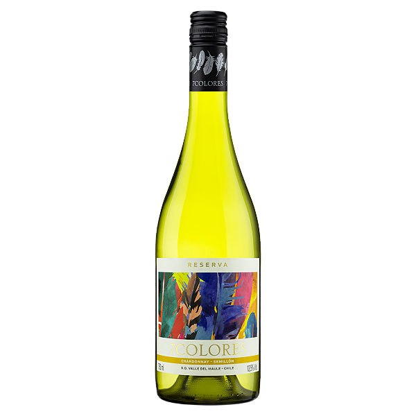 Vinho 7 Colores Reserva Chardonnay Semillon Bco 750ml