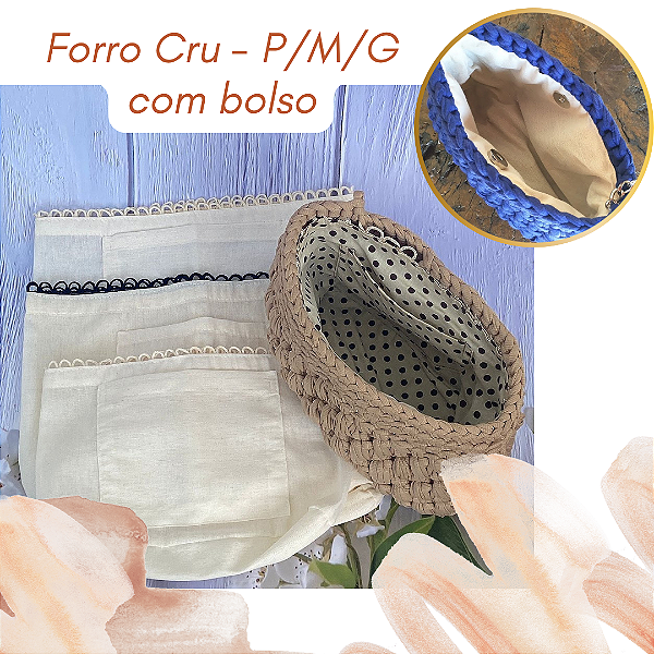 FORRO PARA BOLSAS - CRU