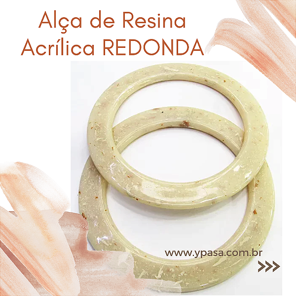 Alça de Resina Acrílica REDONDA