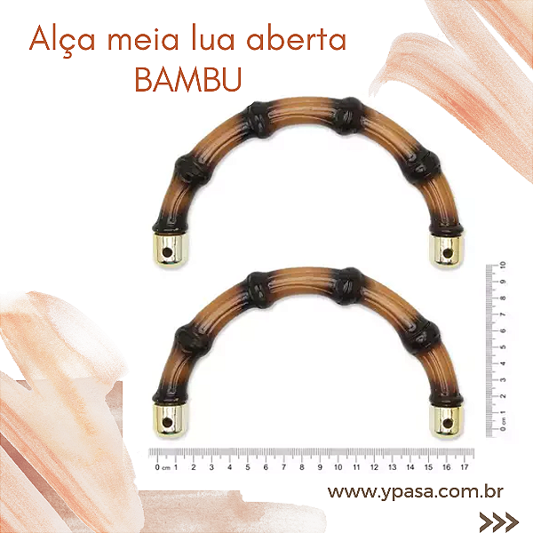 Alça meia lua aberta - Bambu