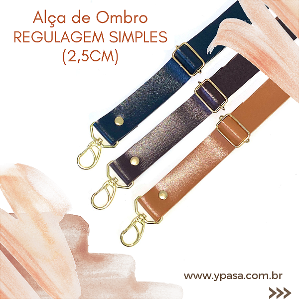 Alça de ombro com regulagem - Simples (2,5cm)