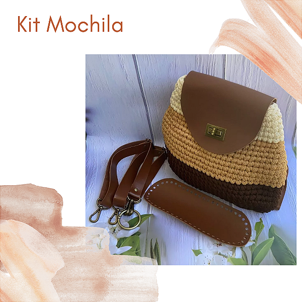 Kit Mochila Premium ABA + ALÇA + FUNDO 25x10