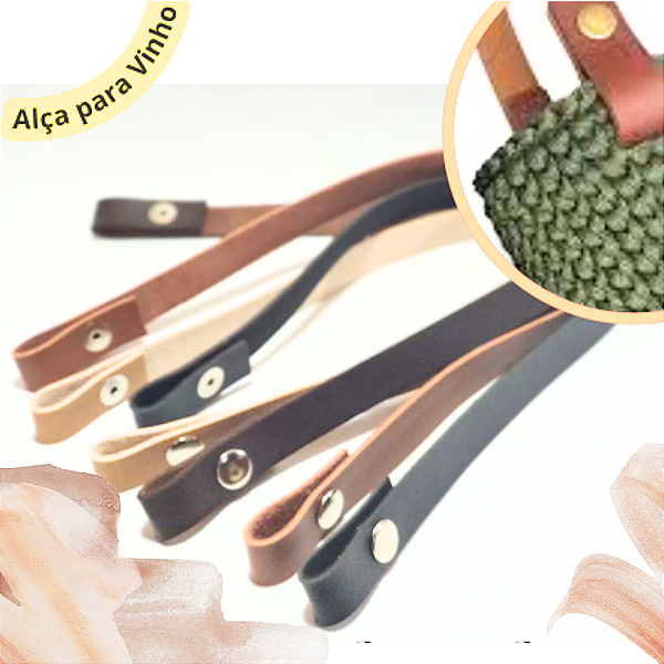 Alça botão de pressão 40cm x 2.5cm