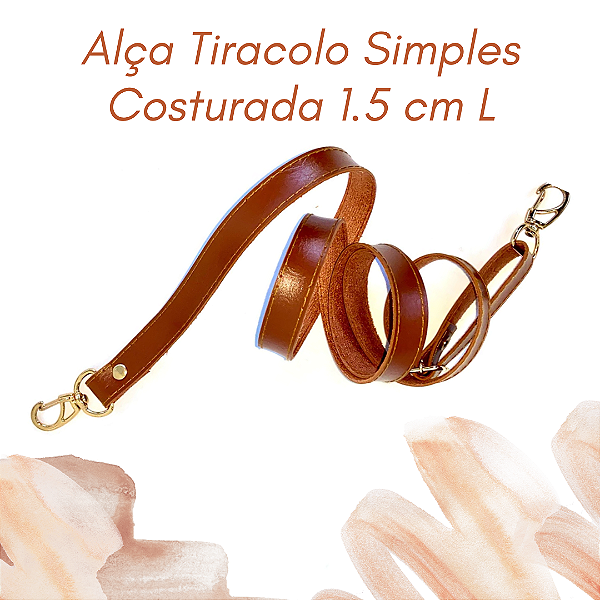 Alça Tiracolo Simples COSTURADA 1.5 CM Largura