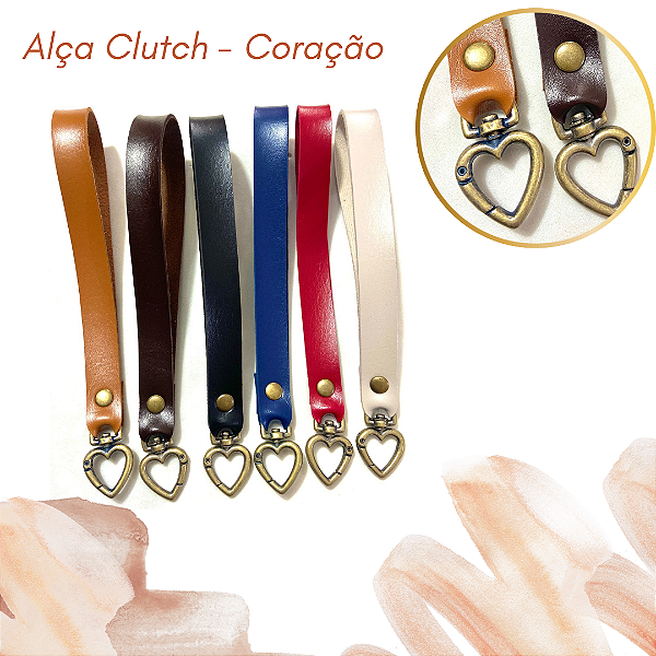 Alça De Mão Para Bolsa Clutch - CORAÇÃO
