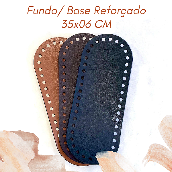 35x06 CM - Fundo / Base de couro sintético REFORÇADO