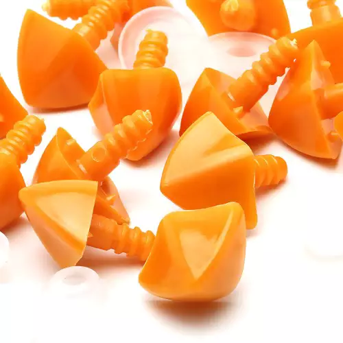 Bico de Galinha Mini para Amigurumi Cor Laranja