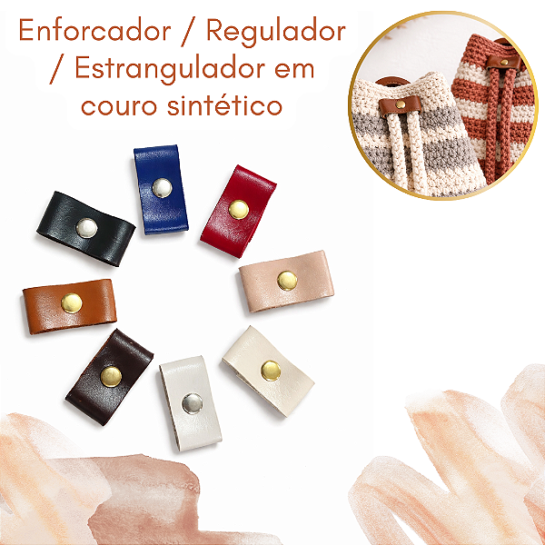 Enforcador / Regulador / Estrangulador em couro sintético