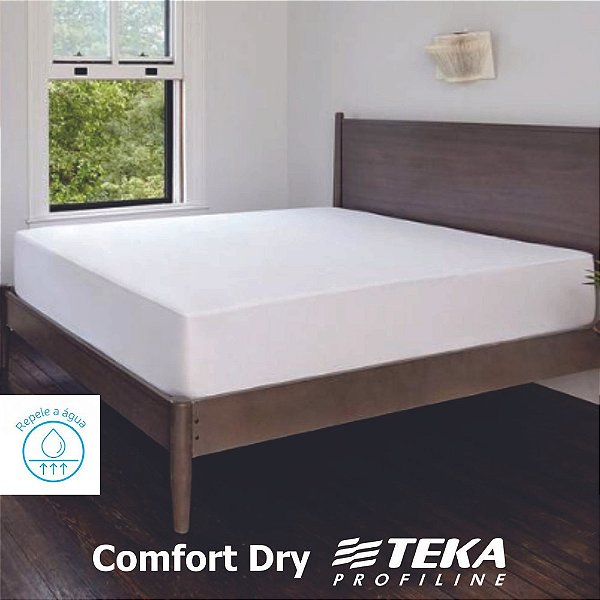 Protetor de Colchão Casal Comfort Dry Tecido Repelente a Água TEKA Profiline