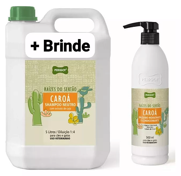 Shampoo Neutro Caroá - Raízes Do Sertão 5l + Balsamo 500g