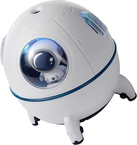 Umidificador de Ar Aromatizador Ambiente Difusor de Aromas Eléctrico Astronauta Nave Espacial