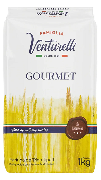 Farinha trigo Famiglia Venturelli Gourmet de trigo 1 kg
